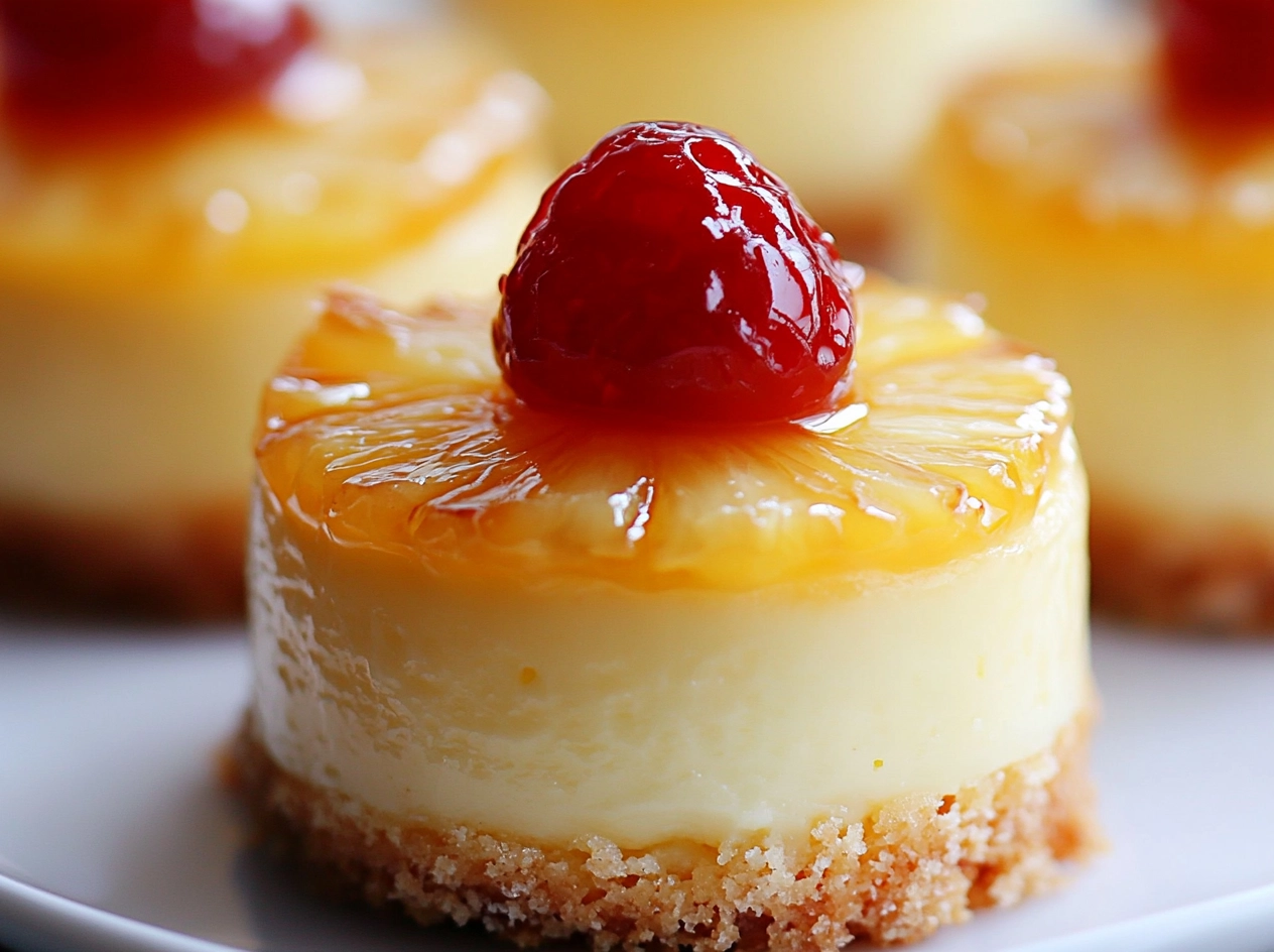 Preparing Mini Pineapple Cheesecakes