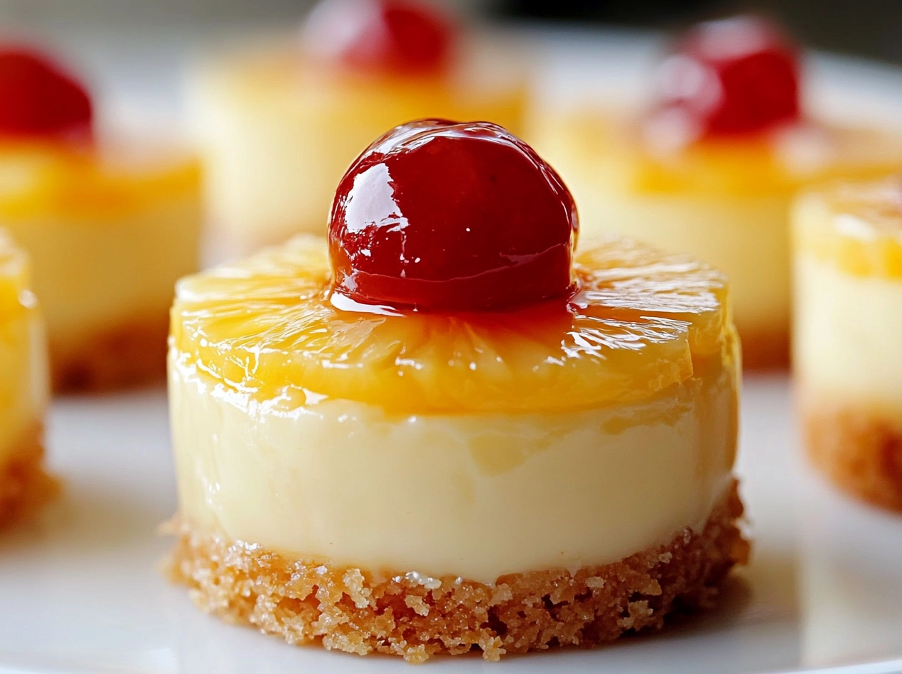 Mini Pineapple Cheesecakes