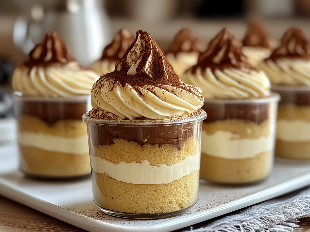 Finished Mini Tiramisu Cups