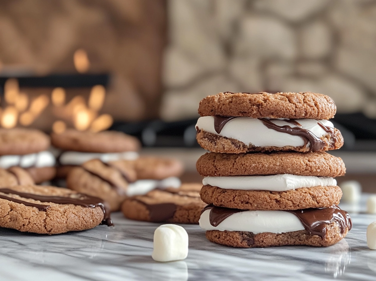NUTELLA MARSHMALLOW COOKIES-2