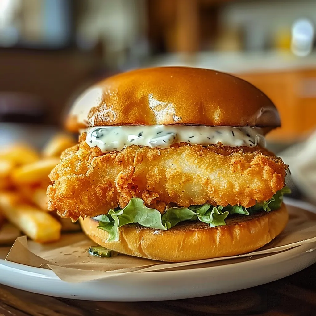 Tips for CRISPY FRIED COD FISH SANDWICH