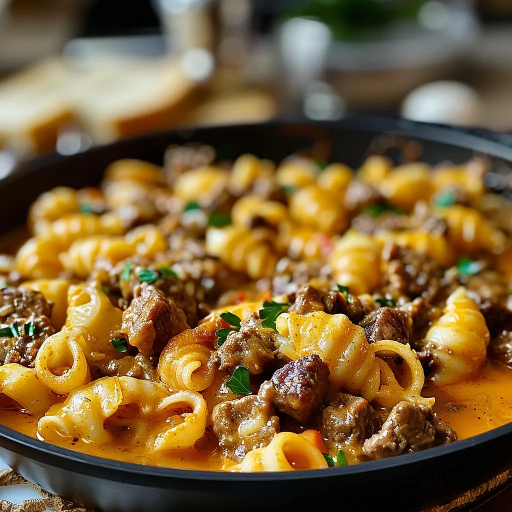 Tips for CREAMY BEEF AND SHELLS
