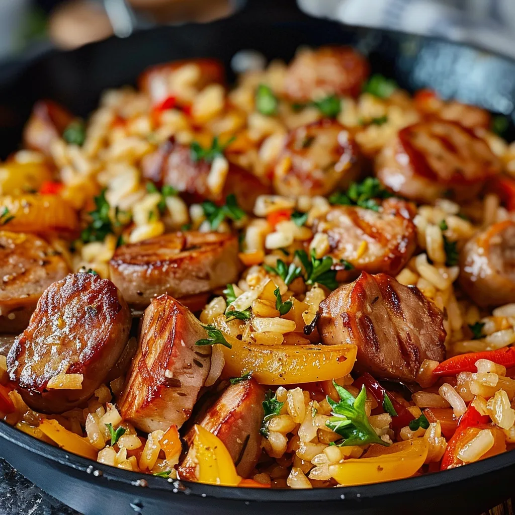 Tips for SAUSAGE AND RICE SKILLET