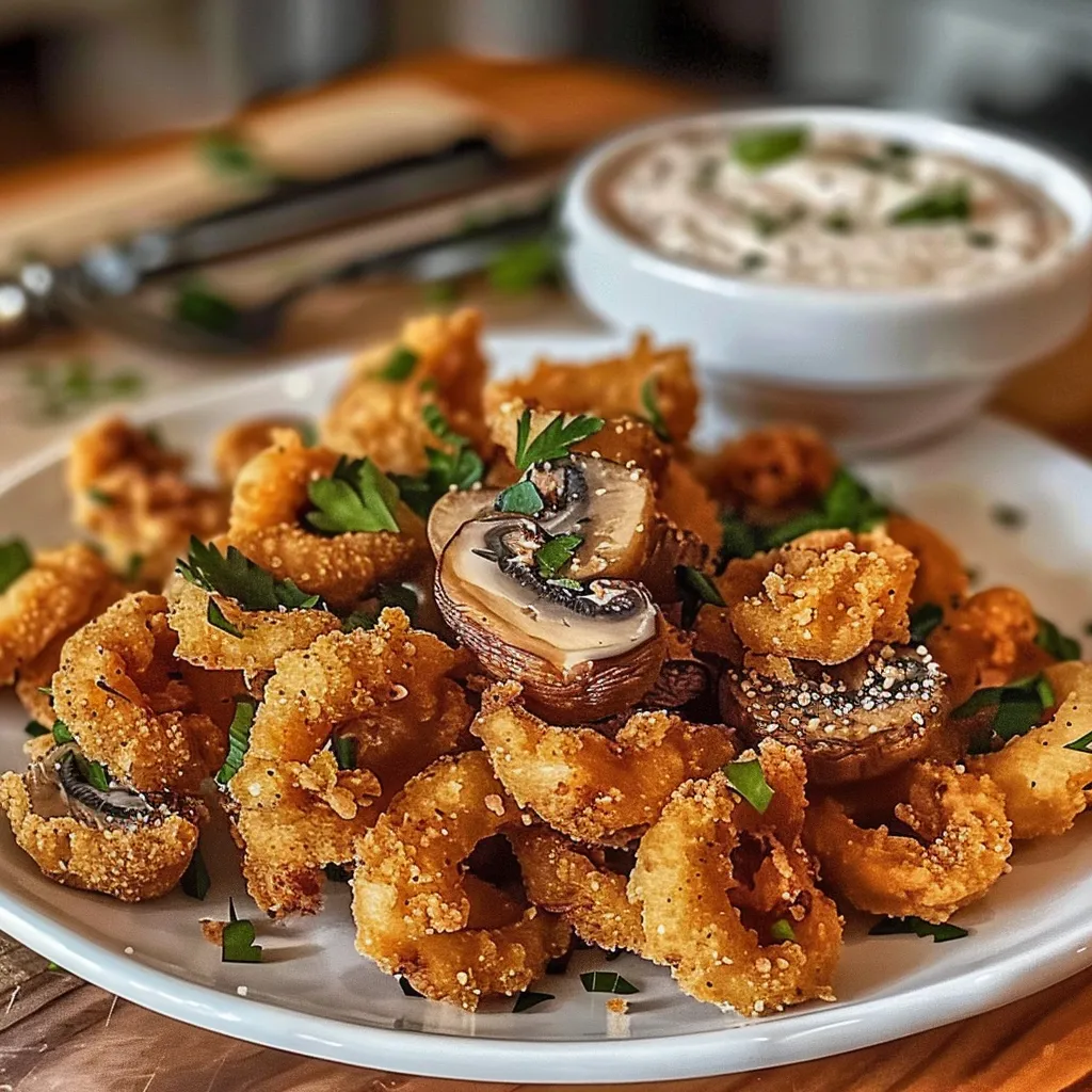 Tips for CRISPY FRIED MUSHROOMS WITH COOL RANCH DIP