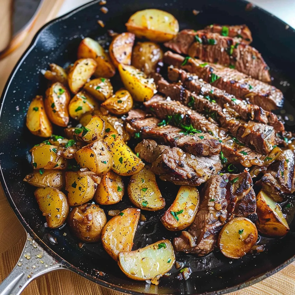 Tips for Garlic Butter Steak and Potatoes Skillet