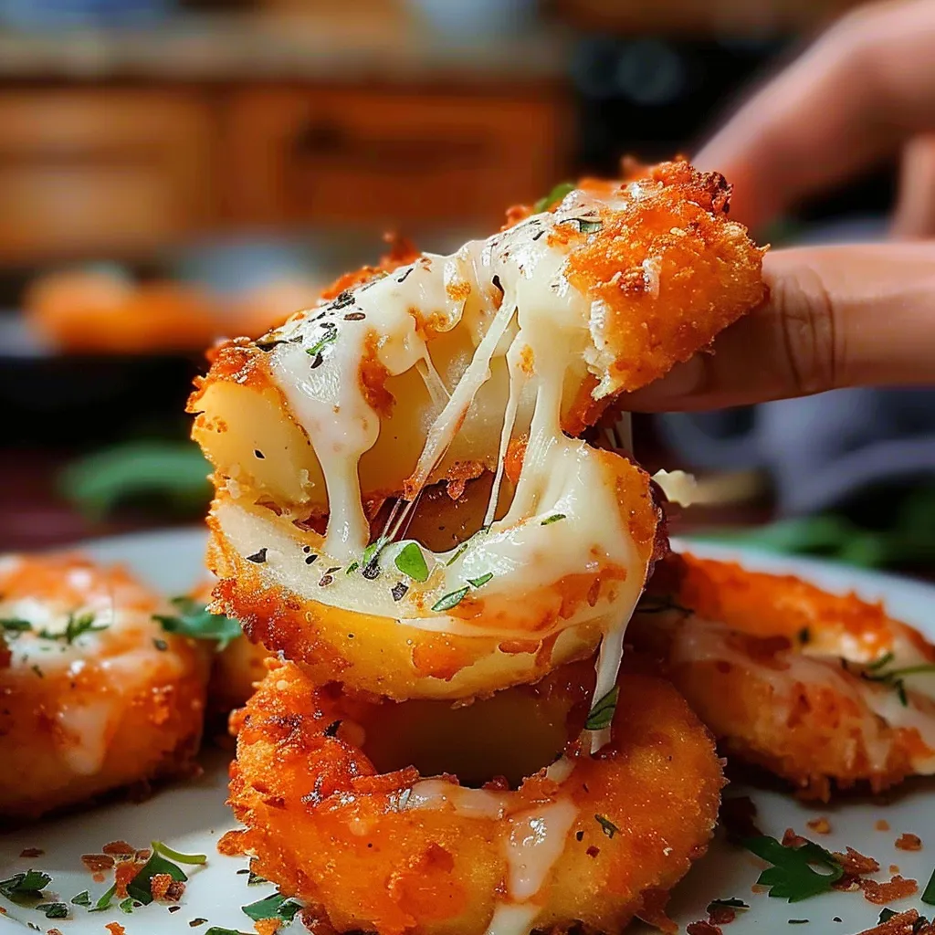 Tips for Cheesy Stuffed Mozzarella Onion Rings