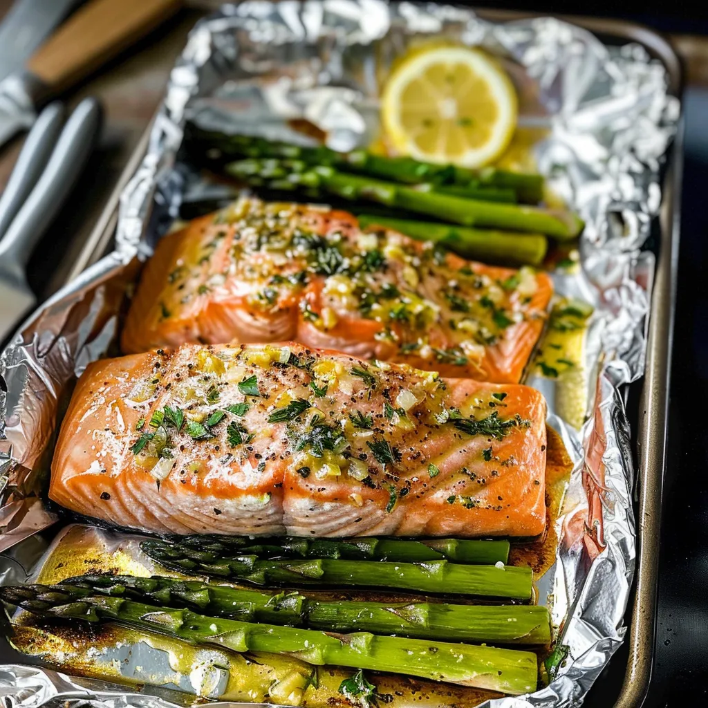 Tips for Baked Salmon in Foil with Asparagus and Lemon Garlic