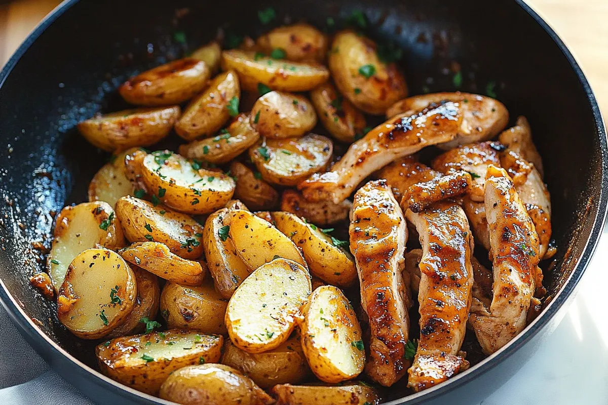 Tips for Garlic Butter Chicken and Potatoes Skillet
