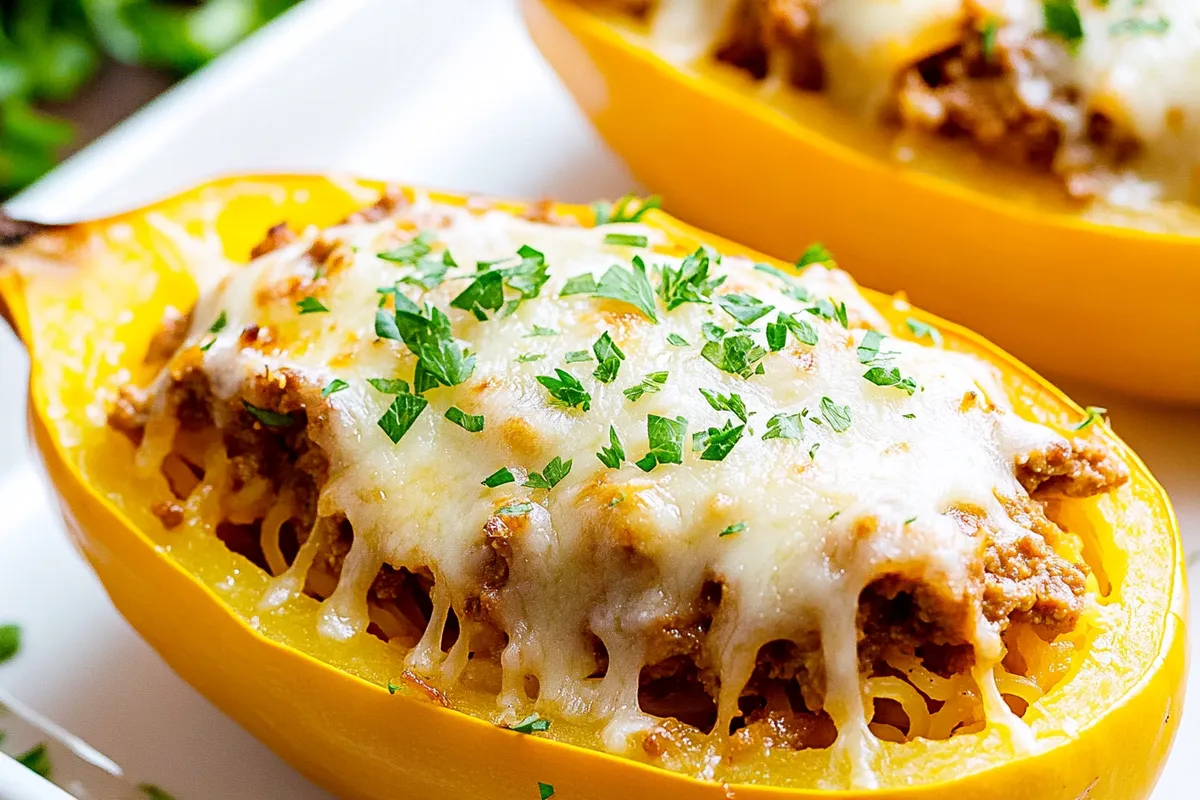 Tips for Stuffed Spaghetti Squash Lasagna Boats