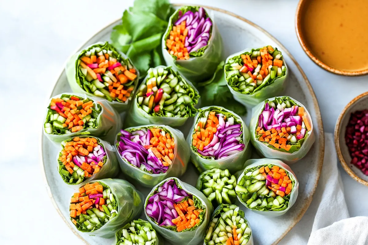 Tips for Vegetable Spring Rolls with Peanut Sauce