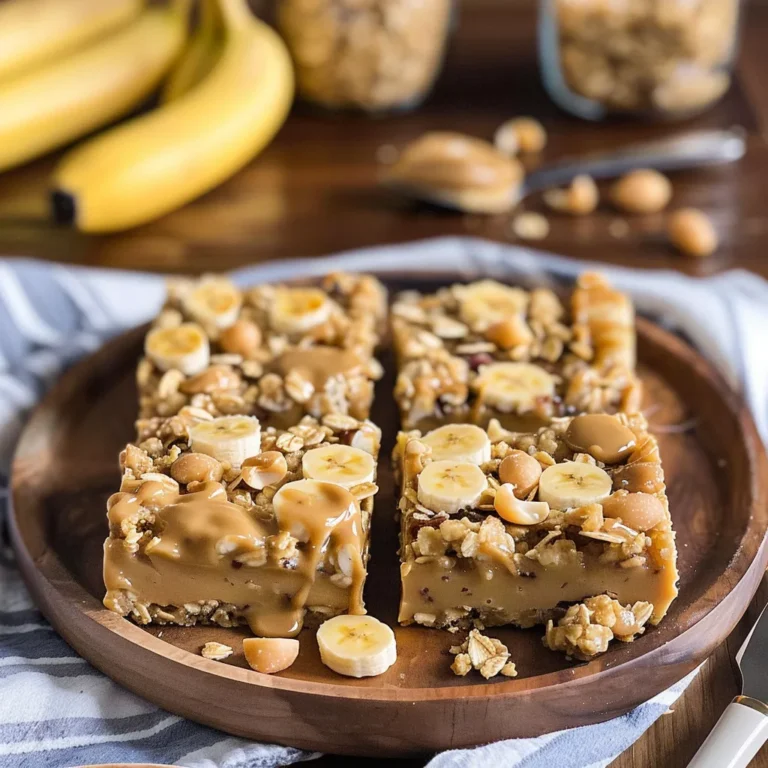 Banana Peanut Butter Oatmeal Bars Recipe – Healthy Snack Idea