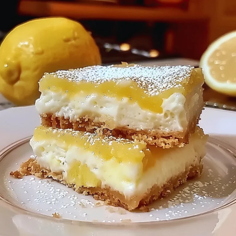 Zesty Lemon Cream Cheese Bars: A Tangy Delight in Every Bite
