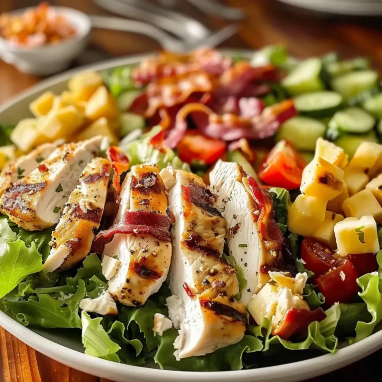 Classic Cobb Salad with Grilled Chicken and Crispy Bacon Delight