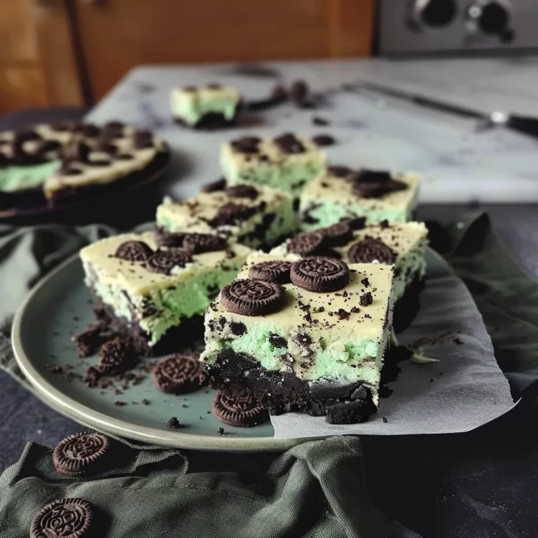 Mint Oreo Cheesecake Bars: A Delicious No-Bake Treat