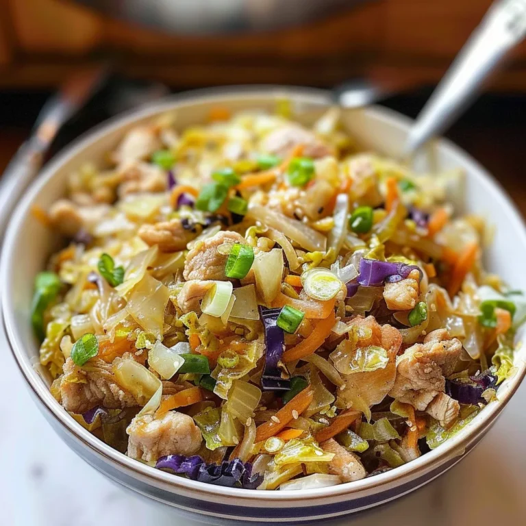 Egg Roll Bowls with Chicken and Cabbage Recipe