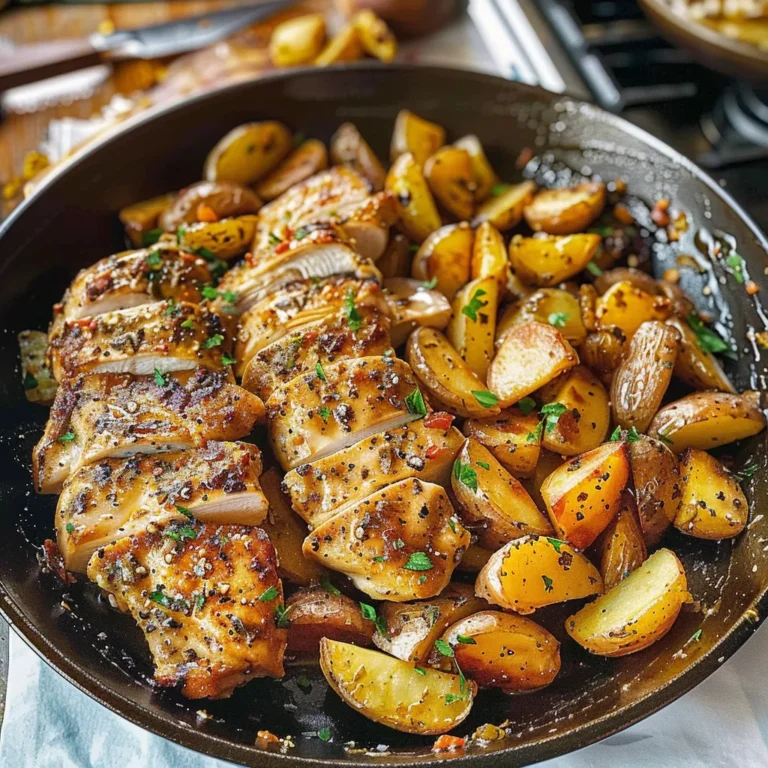 Garlic Butter Chicken and Potatoes Skillet: Easy One-Pan Meal