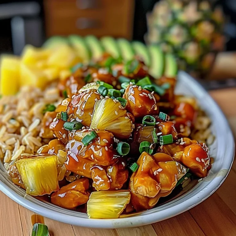 Pineapple Chicken and Rice: A Sweet Savory Delight