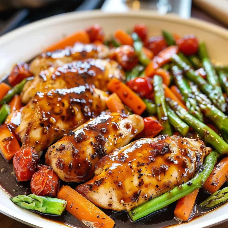 One Pan Balsamic Chicken and Veggies: Easy Dinner Idea