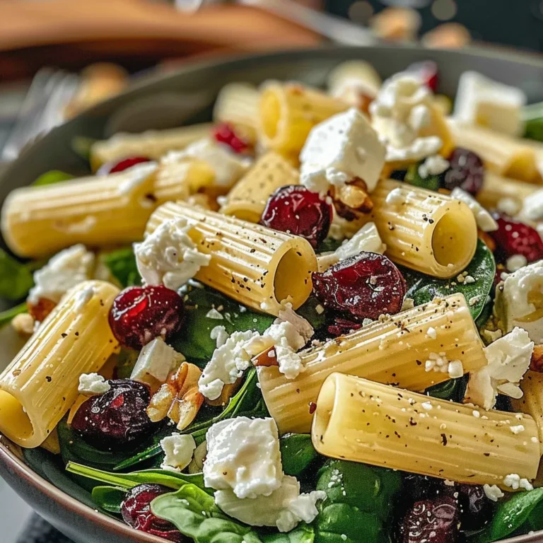 Feta and Cranberry Rigatoni Salad: A Fresh Twist on Pasta