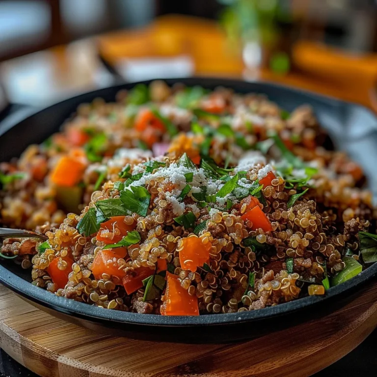Easy Ground Beef Quinoa Skillet (30-Minutes) Recipe
