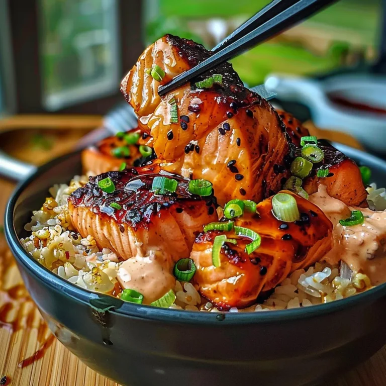 Sriracha Honey Salmon Bowls: Spicy & Sweet Delight