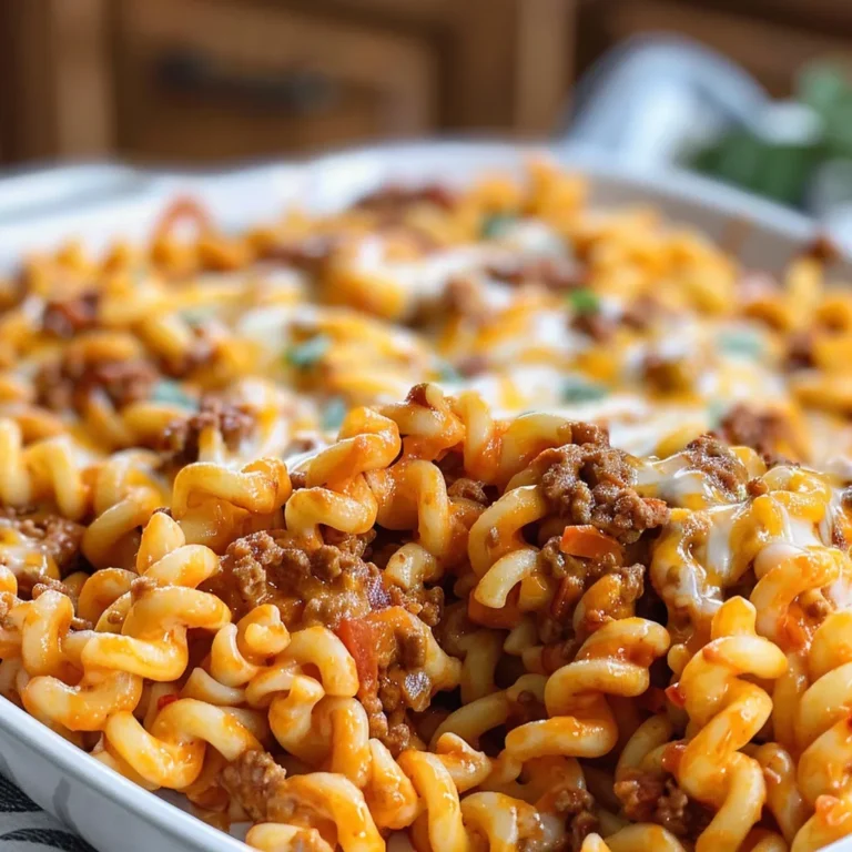 Easy Cheesy Sloppy Cheeseburger Pasta Recipe in 30 Minutes