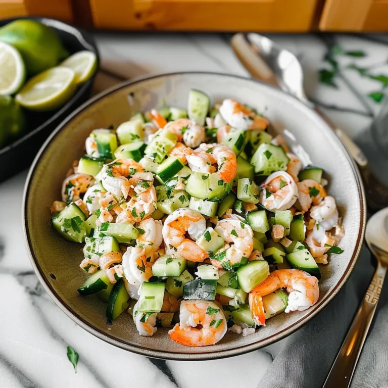 Cucumber Shrimp Salad: A Refreshing Seafood Delight