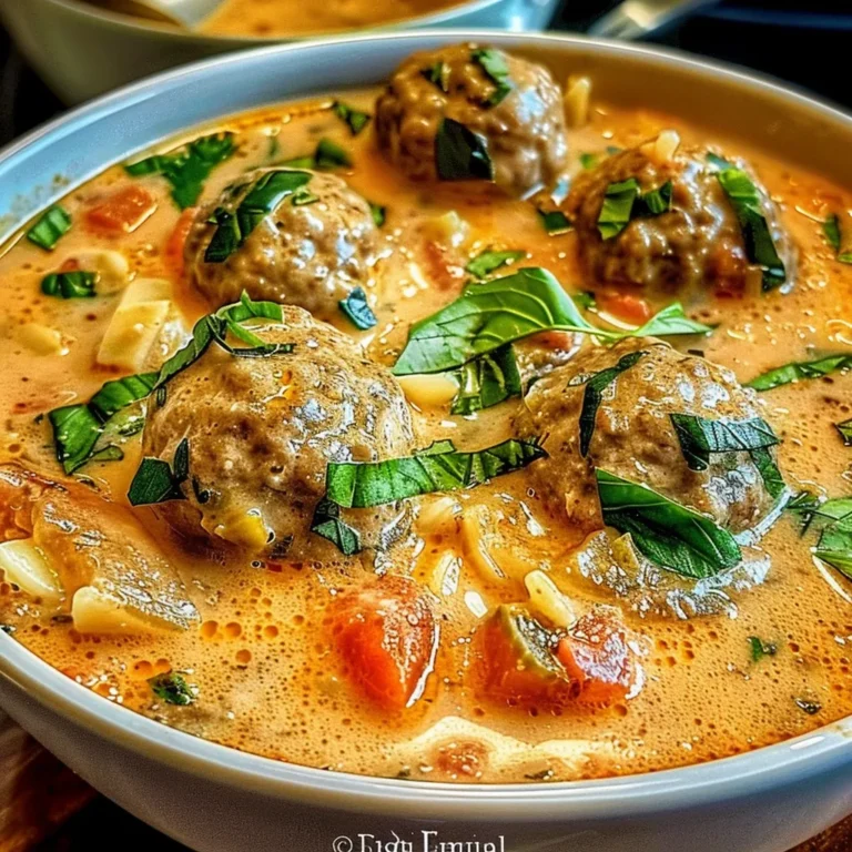 Creamy Italian Meatball Soup: A Comforting Delight