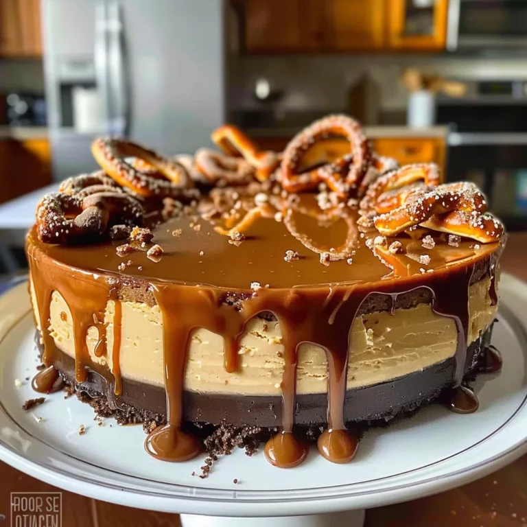 Salted Caramel Pretzel Cheesecake Delight – Easy Recipe