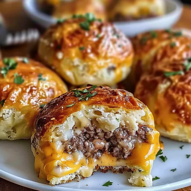 Garlic Parmesan Cheeseburger Bombs: Ultimate Party Snack