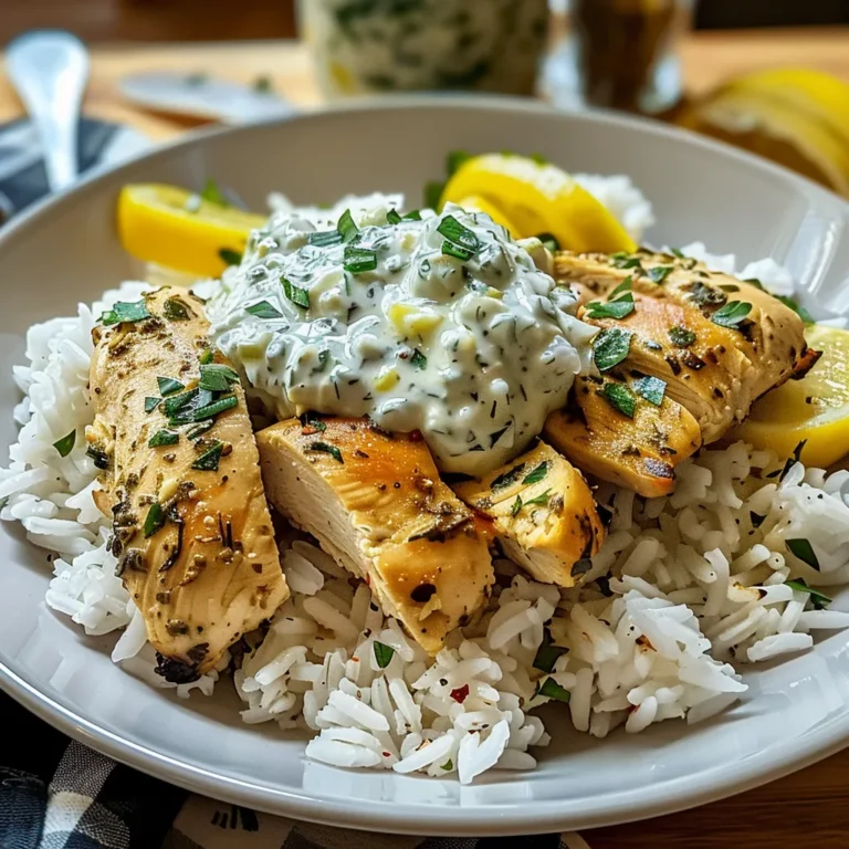 Dump-and-Bake Chicken Tzatziki with Rice: Easy Weeknight Meal