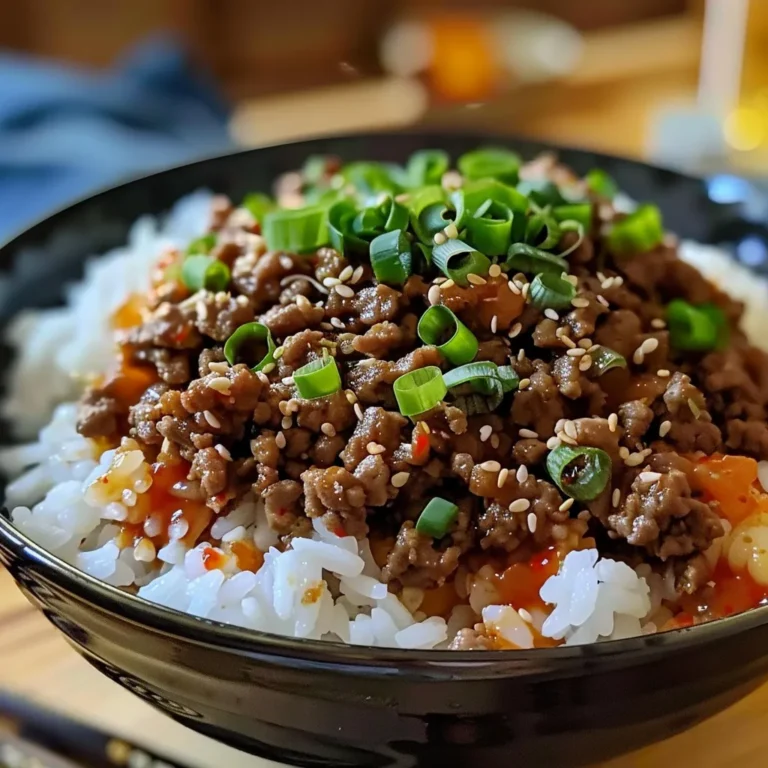 Delicious Korean Ground Beef Bowl Recipe in 30 Minutes