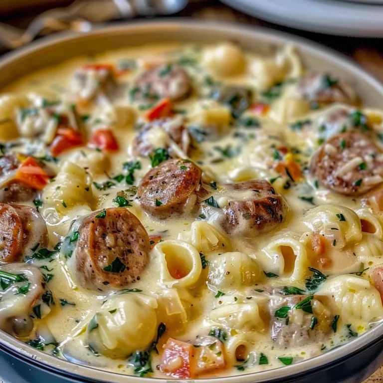BEST RECIPE For Creamy Parmesan Italian Sausage Pasta