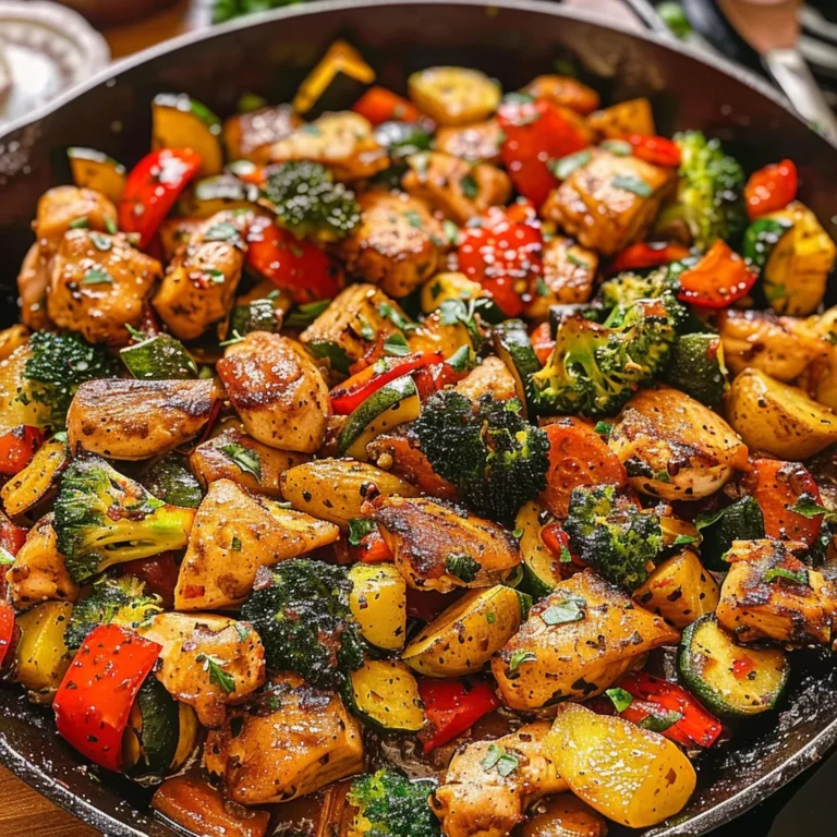 One Pot Chicken and Vegetables Skillet: Easy & Delicious Recipe