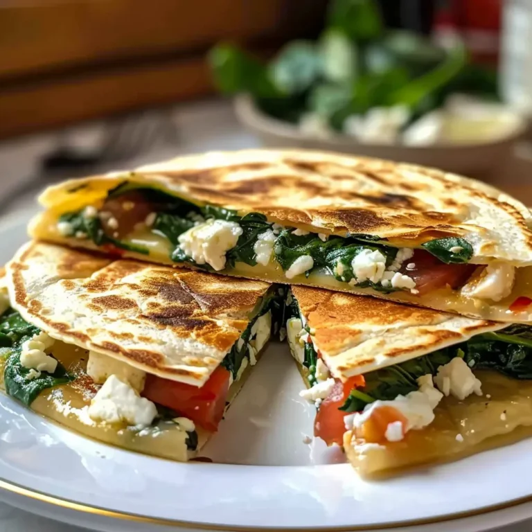 Spinach and Feta Quesadillas: A Delicious Twist on Tradition