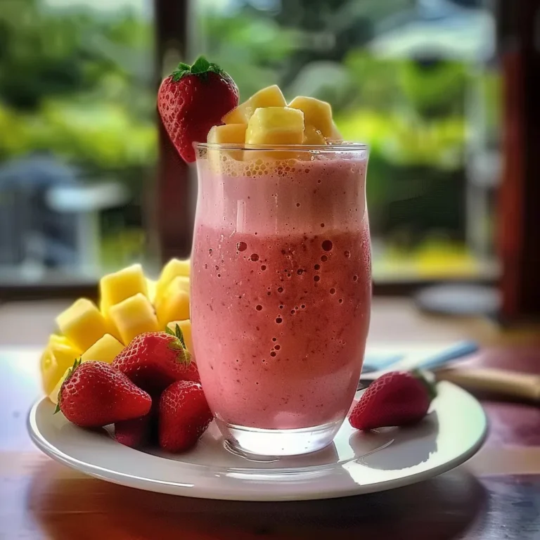 Strawberry Piña Colada Smoothie Recipe