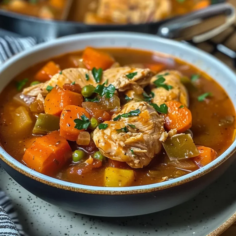 Hearty Chicken and Vegetable Stew for Comforting Meals