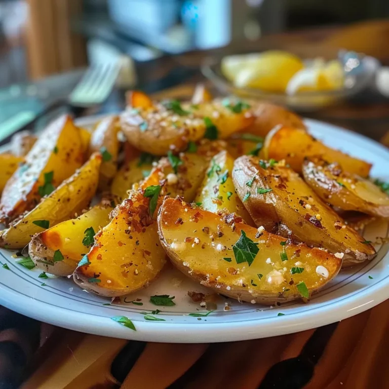 Crispy Garlic Butter Potato Wedges: Easy and Delicious Recipe