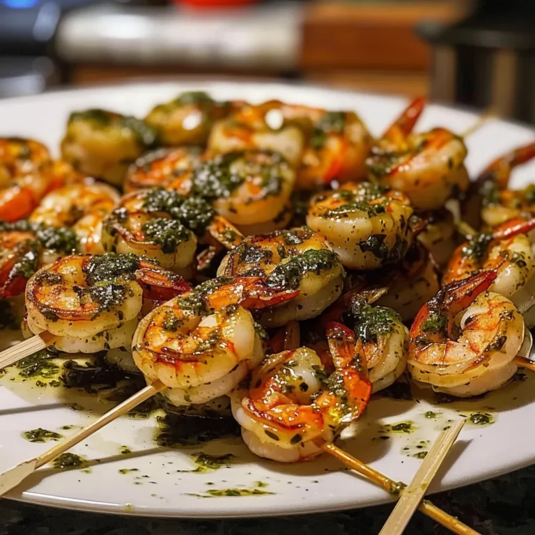 Grilled Chimichurri Shrimp Skewers with Bold Flavor