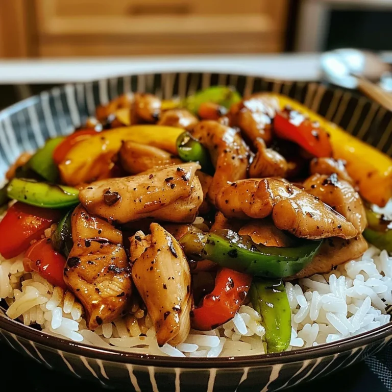 Savory Black Pepper Chicken Stir-Fry: Quick & Delicious Recipe