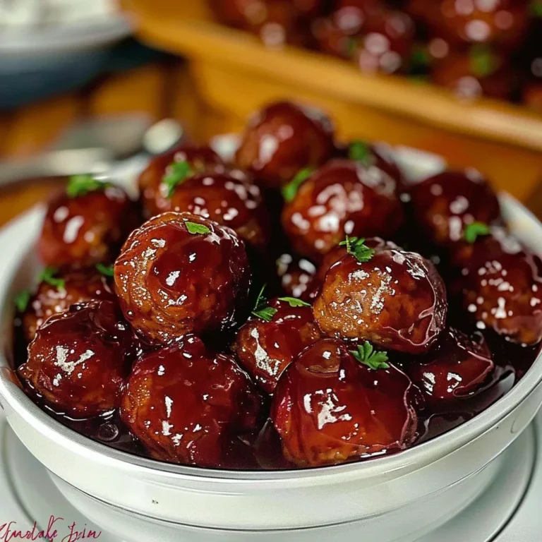 Grape Jelly Meatballs