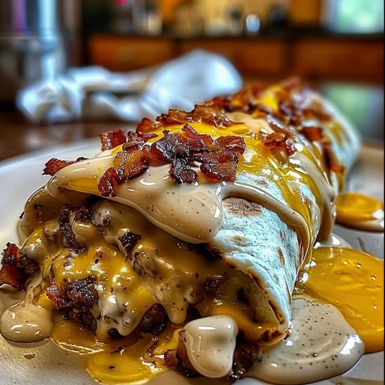 HUGE BACON CHEESEBURGER BURRITO: A Flavor Explosion!