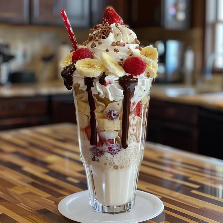 Banana Split Milkshake Recipe: A Creamy, Delectable Treat