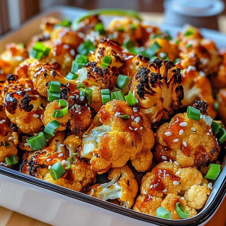 Sweet and Spicy Baked Cauliflower: A Flavorful Delight