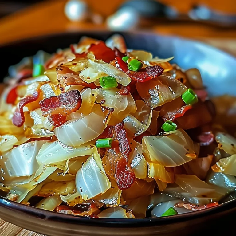 Fried Cabbage with Bacon, Onion, and Garlic Recipe