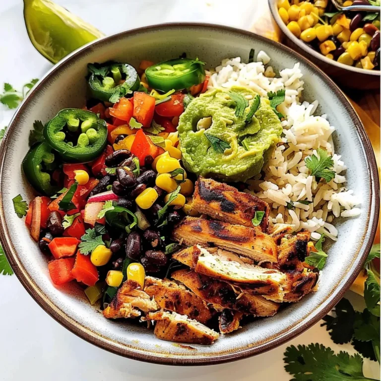 Loaded Chicken Fajita Burrito Bowl – A Flavorful Delight