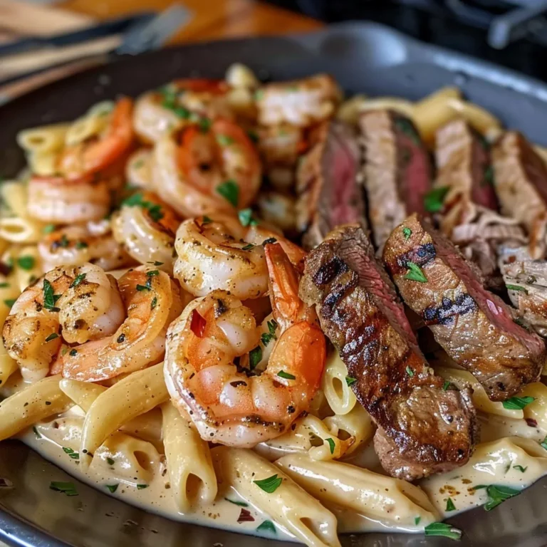 Cajun Shrimp and Steak Alfredo Pasta: A Flavorful Delight