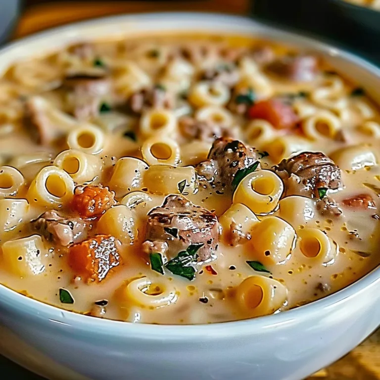 Creamy Parmesan Italian Sausage Ditalini Soup Recipe