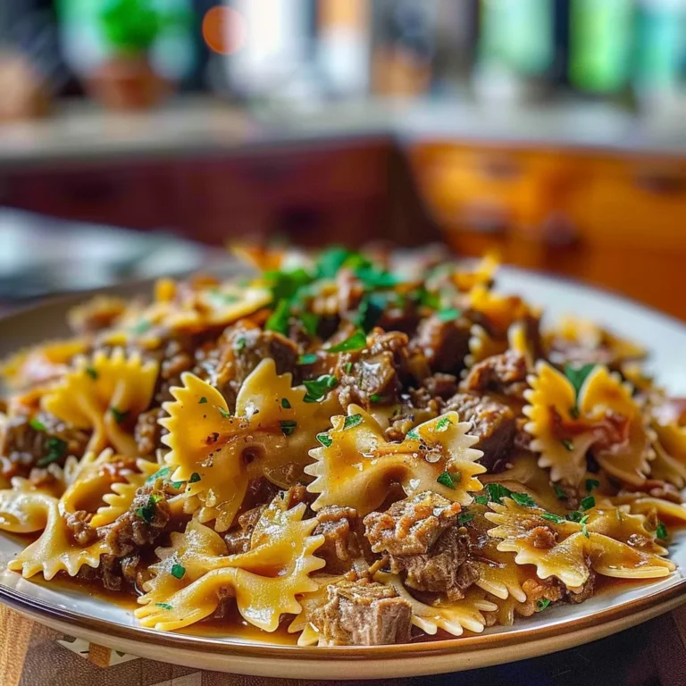 Cheesy Beef and Bowtie Pasta Recipe: A Family Favorite