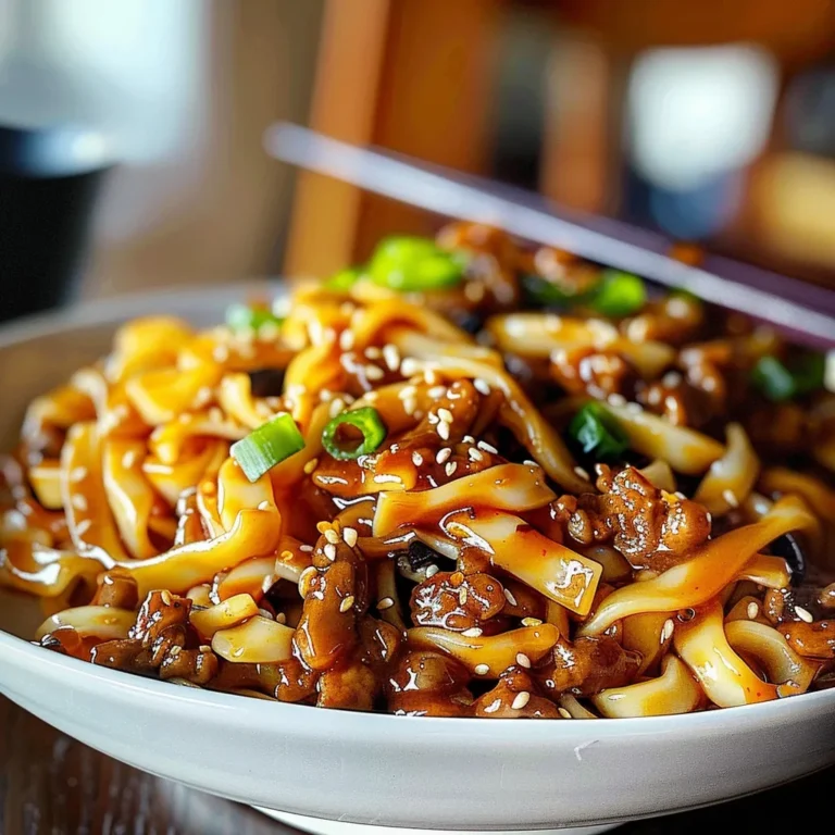 Quick & Savory Mongolian Noodles for Easy Dinner